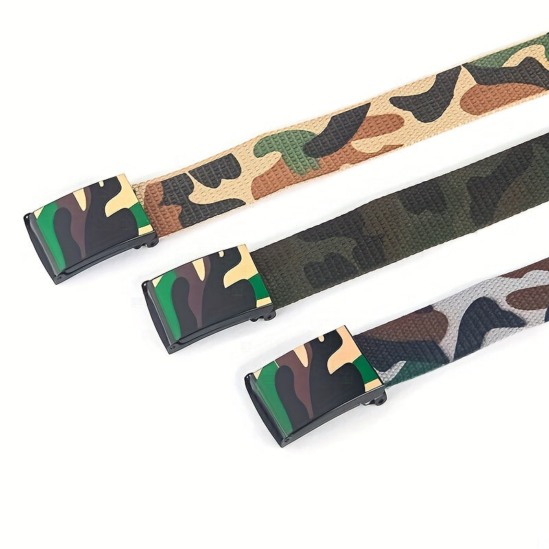Fashion Camouflage Belt Street Dance Belt Casual Trousers Belt Canvas Belt For Men