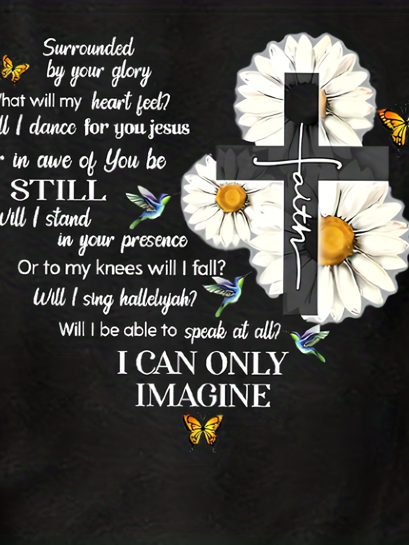 Floral & Letter Print Tee, Casual Long Sleeve Crew Neck T-shirt, Women's Clothing