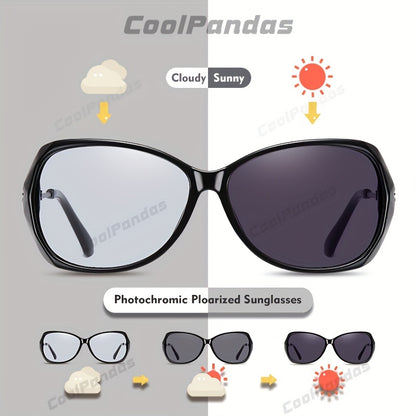 Fashion Design HD Photochromic Sunglasses For Women Polarized Glasses Driving Travel Oversized Ultralight Luxury Ladies Eyewear best gifts for Mother's Day