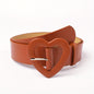 2023 New Pink Wide Belt for Women with Love Buckle and Rose Red Belt Decoration for Hot Girls