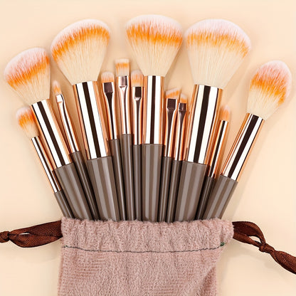 Makeup Brush Set Soft Fluffy Professional Cosmetic Foundation Powder Eyeshadow Kabuki Blending Make Up Brush Beauty Tool With Bag Makeup Sponge Beauty Gift For Makeup Beginner