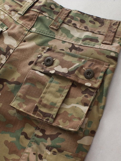 Mens Camouflage Cargo Pants - Stylish Pockets, Relaxed Loose Fit, Durable Outdoor Work Pants for Casual Hiking Adventures