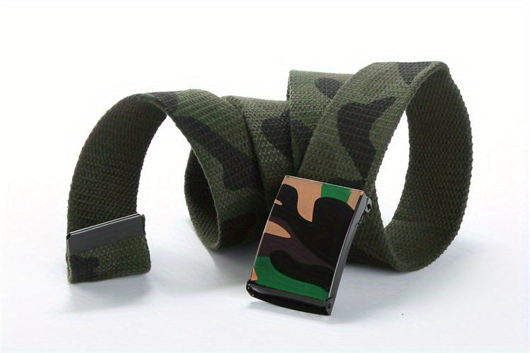 Fashion Camouflage Belt Street Dance Belt Casual Trousers Belt Canvas Belt For Men