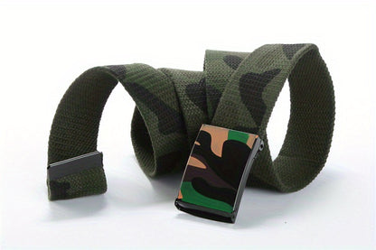 Fashion Camouflage Belt Street Dance Belt Casual Trousers Belt Canvas Belt For Men