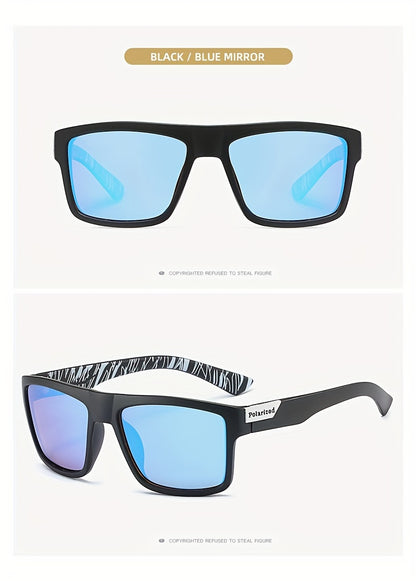 Polarized Cycling Fishing Running Men Glasses, Windproof Fashion Eyewear, TAC Lens Vintage Style
