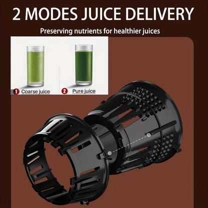 1pc US Plug Hilton Slow Juicer, Cold Press Juice Extractor Masticating Juicer Fruits And Vagetables Juicer
