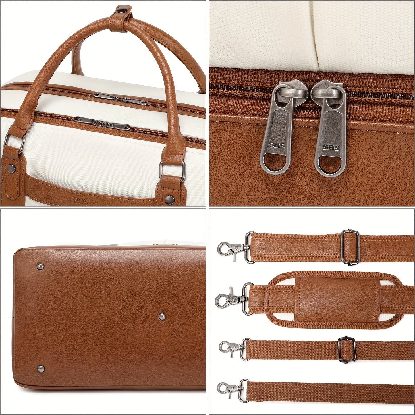 Simple Large-capcity Travel Bag Sets, Lightweight Luggage Zipper Handbag, Portable Overnight Bag With Detachable Strap Unisex Bag For Daily Use