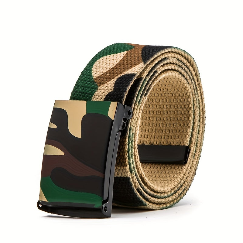 Fashion Camouflage Belt Street Dance Belt Casual Trousers Belt Canvas Belt For Men