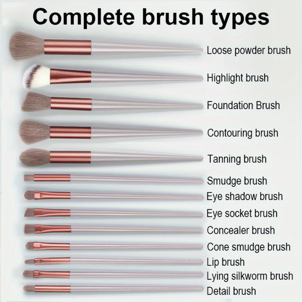 Makeup Brush Set Soft Fluffy Professional Cosmetic Foundation Powder Eyeshadow Kabuki Blending Make Up Brush Beauty Tool With Bag Makeup Sponge Beauty Gift For Makeup Beginner