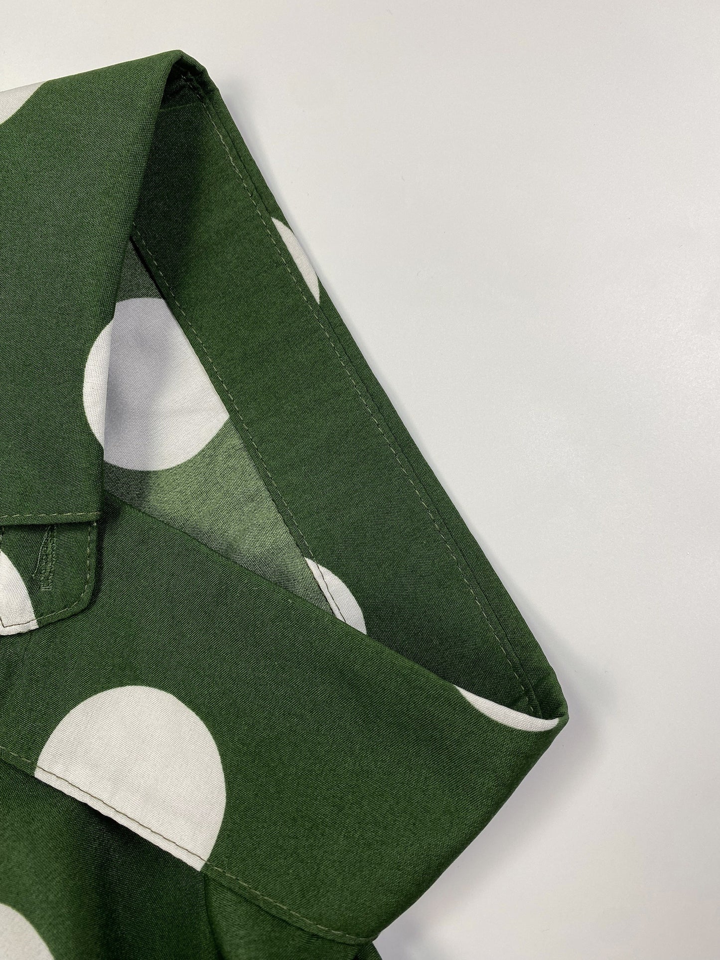 Elegant Plus Size Polka Dots Print Maxi Dress - Women's Button Up Collared Belted