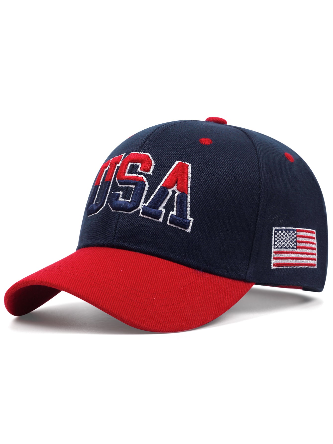 1pc Stylish Men's Baseball Cap with Vivid USA Embroidery - Fashionable Unisex Hat for Men and Women - Perfect for Outdoor Activities, Sports, and Casual Wear