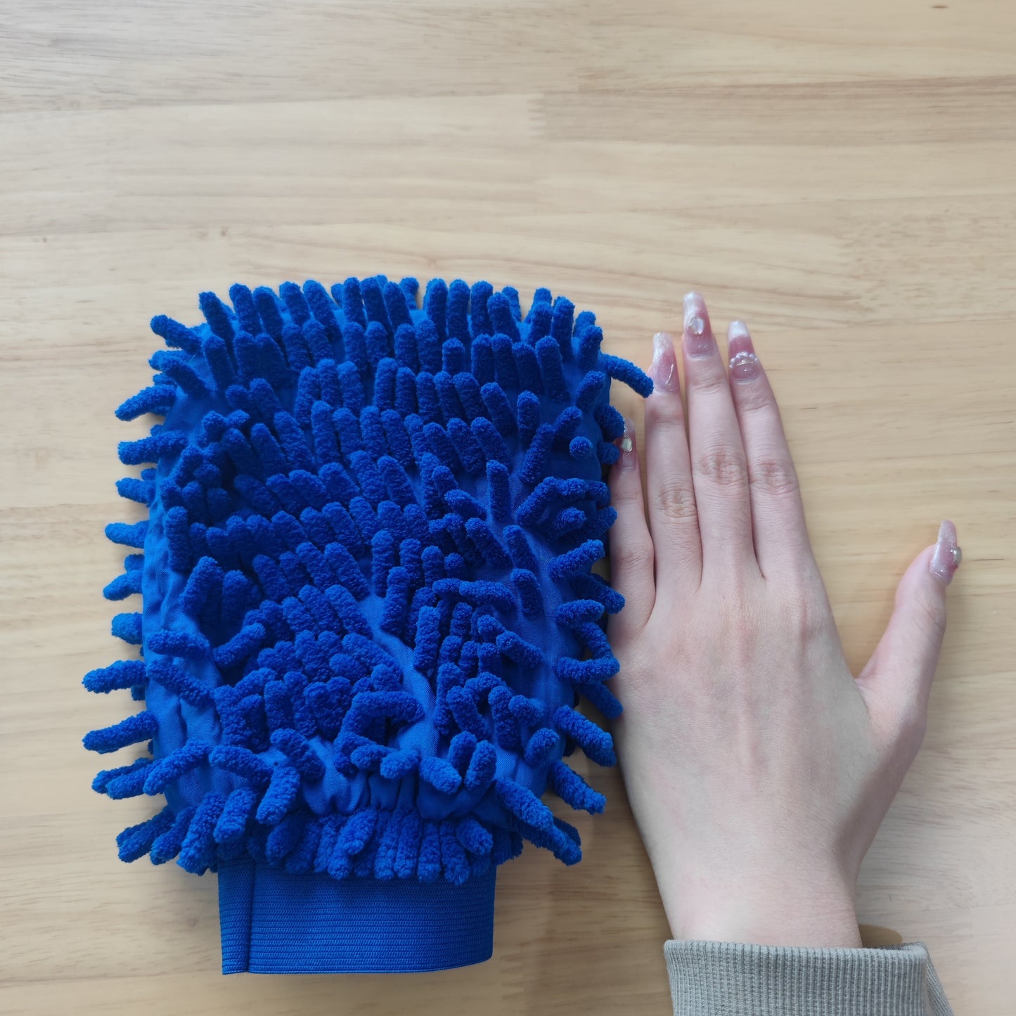 Microfiber Anti-Scratch 1pc Car Wash Gloves - Cleaning & Care Tool For Cars & Home Kitchen