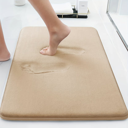 1PC Sponge Flat Bathroom Anti-slip Mat, Bathroom Water Absorption Anti-skid Mat, Bathroom Doormat, Bedroom Carpet, Floor Mat, kitchen Area Rugs, Laundry, bedrooom, shower, indoor mat