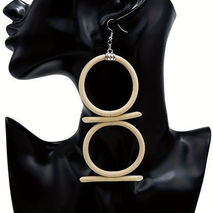 Exaggerated Long Dangle Earrings Bohemian Style Personality Design Rubber Jewelry Unique Party Ear Accessories