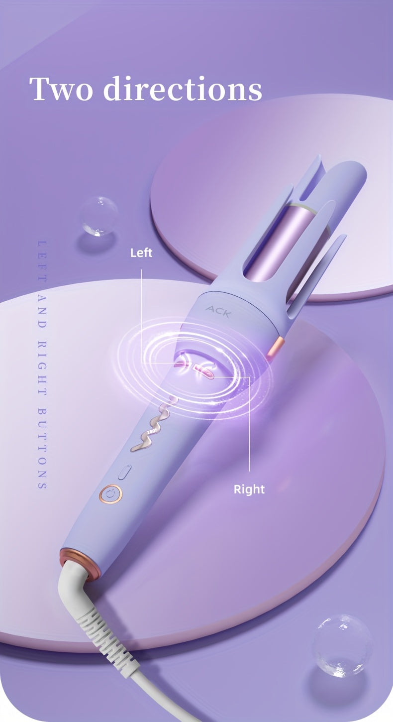 Luxurious Automatic Curling Iron Wand - Professional Ceramic Rollers/Straighteners with Rotating Function, Easy-to-Use, Fast Heating, Long-Lasting Curls, and Salon-Quality Results