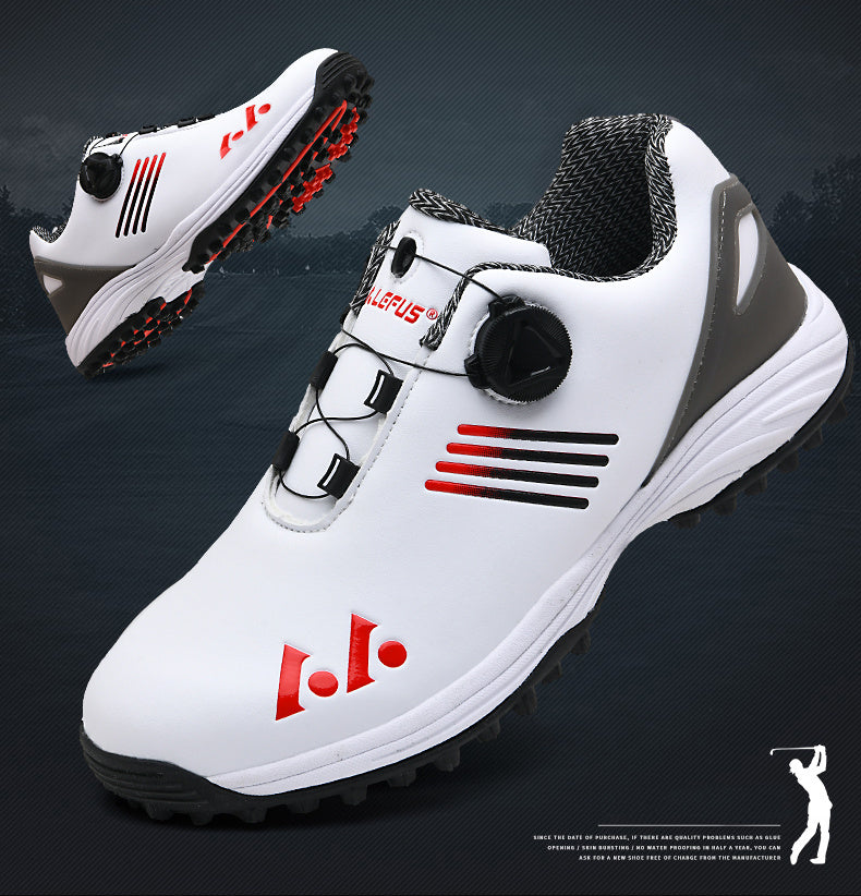 [LEFUS Golf Shoes] LEFUS Non-Slip Men's Golf Shoes - Breathable, Comfortable, Rotating Buckle Closure for All Seasons