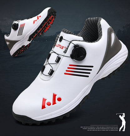 [LEFUS Golf Shoes] LEFUS Non-Slip Men's Golf Shoes - Breathable, Comfortable, Rotating Buckle Closure for All Seasons