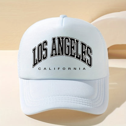 1pc Breathable Summer Fashionable Letter Pattern Baseball Cap, Casual Sun Protection Hat For Men