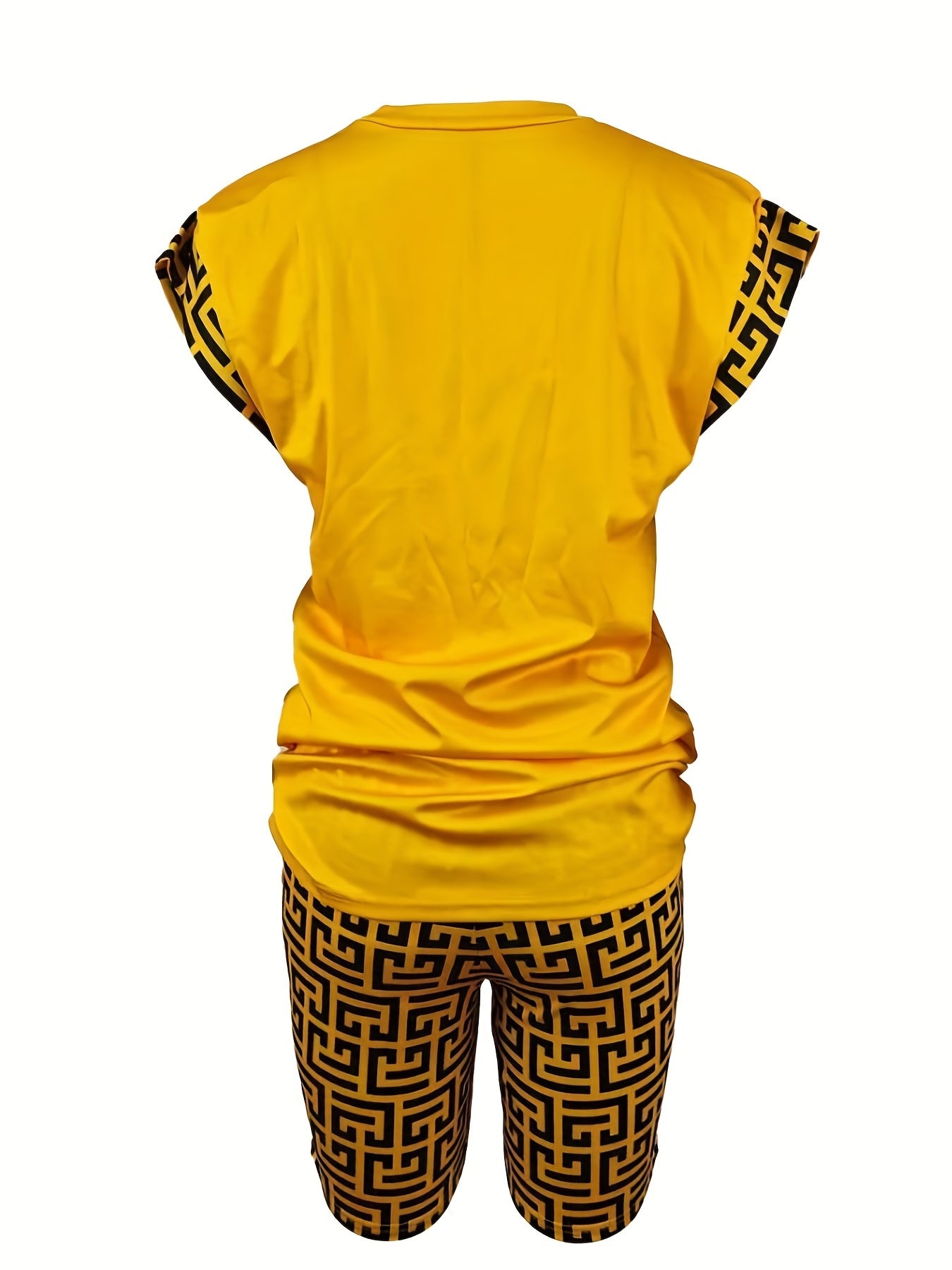 Womens Trendy Letter Print Pajama Set - Soft Short Sleeve Crew Neck Top & Shorts - Lightweight Sleepwear for Casual Lounging and Nighttime Comfort