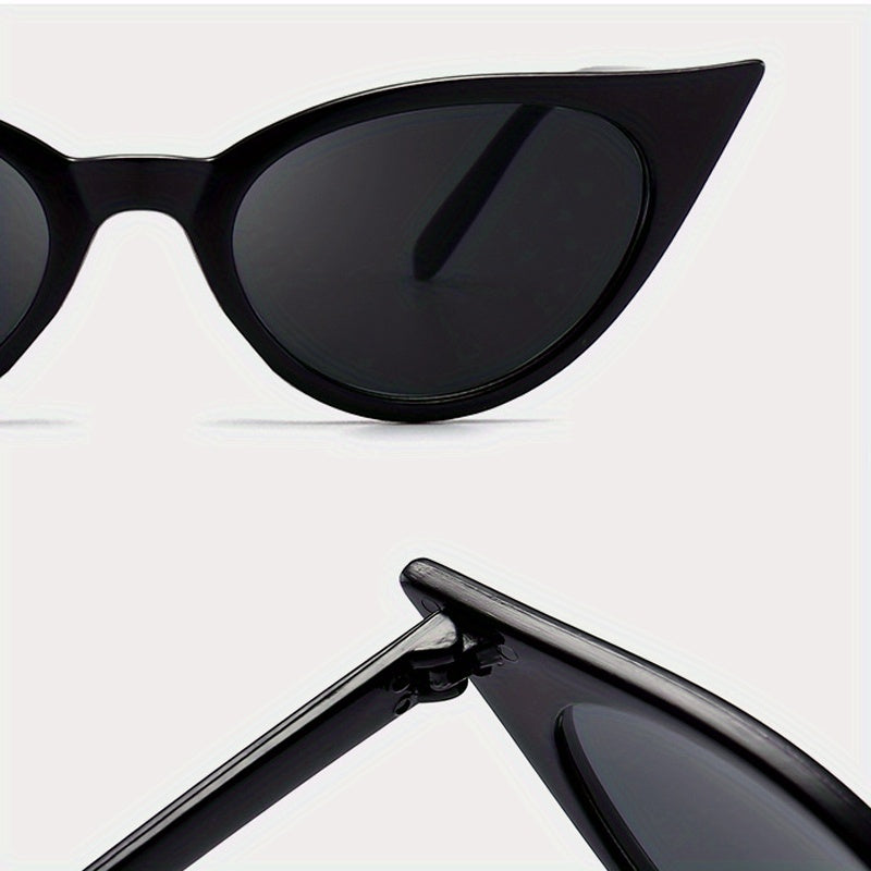 1 Pc Retro Cat Eye Glasses For Women Men Punk Anti Glare Sun Shades For Party Beach Club