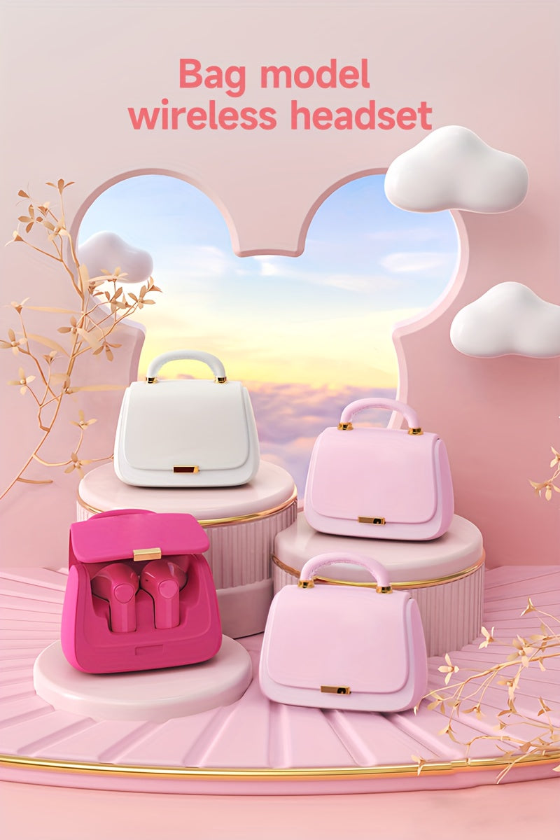 Fashion-Forward Active Noise-Cancelling Wireless Headset: Quick Charge, Touch Control, Gaming-Ready, Unique Handbag-Crafted Design for the Modern User