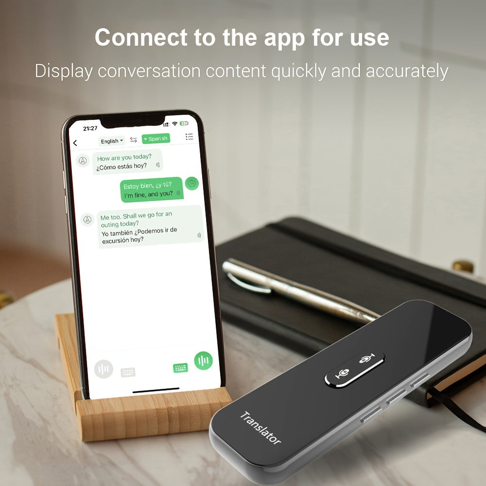 137 Languages Smart Voice Translator: Instant Real-Time Translation,Display of APP translation results,Suitable for most Android/iOS phones