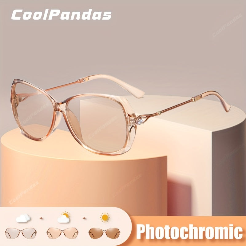 Fashion Design HD Photochromic Sunglasses For Women Polarized Glasses Driving Travel Oversized Ultralight Luxury Ladies Eyewear best gifts for Mother's Day