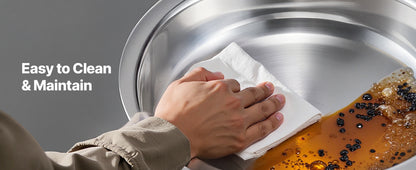 SucceBuy Lot de 4 boîtes à frire pour buffet, chafer en acier inoxydable avec poêle ronde pleine grandeur, serveur chauffant pour restauration, pour banquets de fête