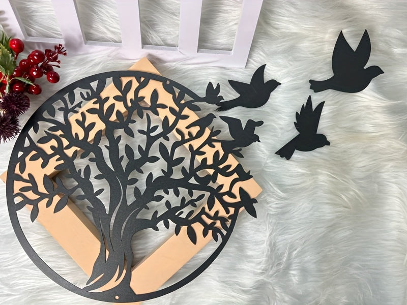 Tree of Life Metal Wall Art - Outdoor Courtyard Decoration and Home Gift for Anniversaries and More