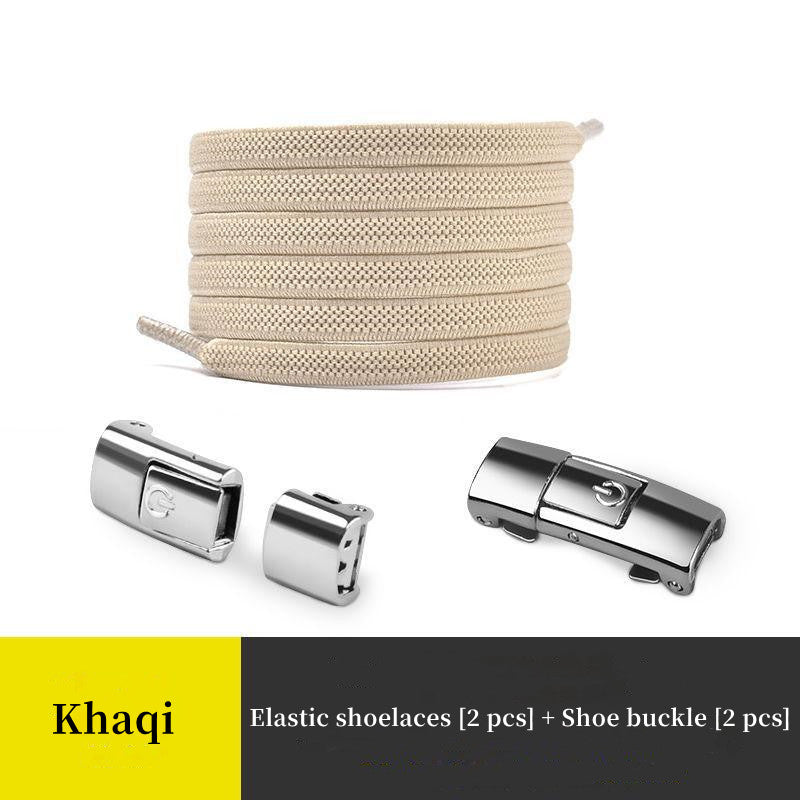 New Lightweight Button Switch Buckle Tie-Free Shoelaces For Adults