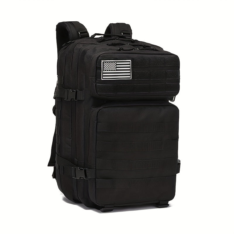 Outdoor Backpacks For Men And Women, Molle Bag 3 Day Assault Pack Hiking Rucksack With USA Flag Patch