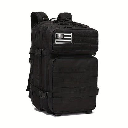 Outdoor Backpacks For Men And Women, Molle Bag 3 Day Assault Pack Hiking Rucksack With USA Flag Patch