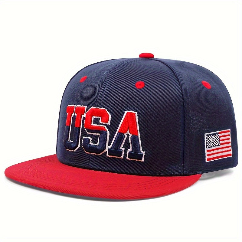 1pc Stylish Men's Baseball Cap with Vivid USA Embroidery - Fashionable Unisex Hat for Men and Women - Perfect for Outdoor Activities, Sports, and Casual Wear