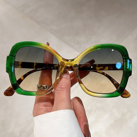 Y2K Oversized Oval Fashion For Women Men Funny Jelly Color Block Party Favors Decorative Glasses Shades fashion glasses