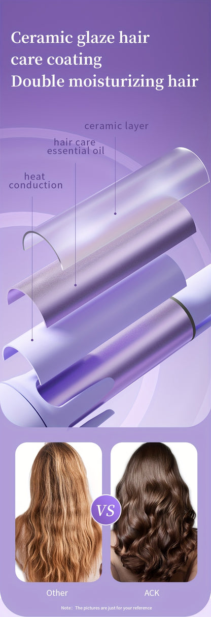 Luxurious Automatic Curling Iron Wand - Professional Ceramic Rollers/Straighteners with Rotating Function, Easy-to-Use, Fast Heating, Long-Lasting Curls, and Salon-Quality Results