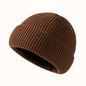 1pc Fashionable Cuffed Windproof Knit Dome Beanie Hat For Men And Women