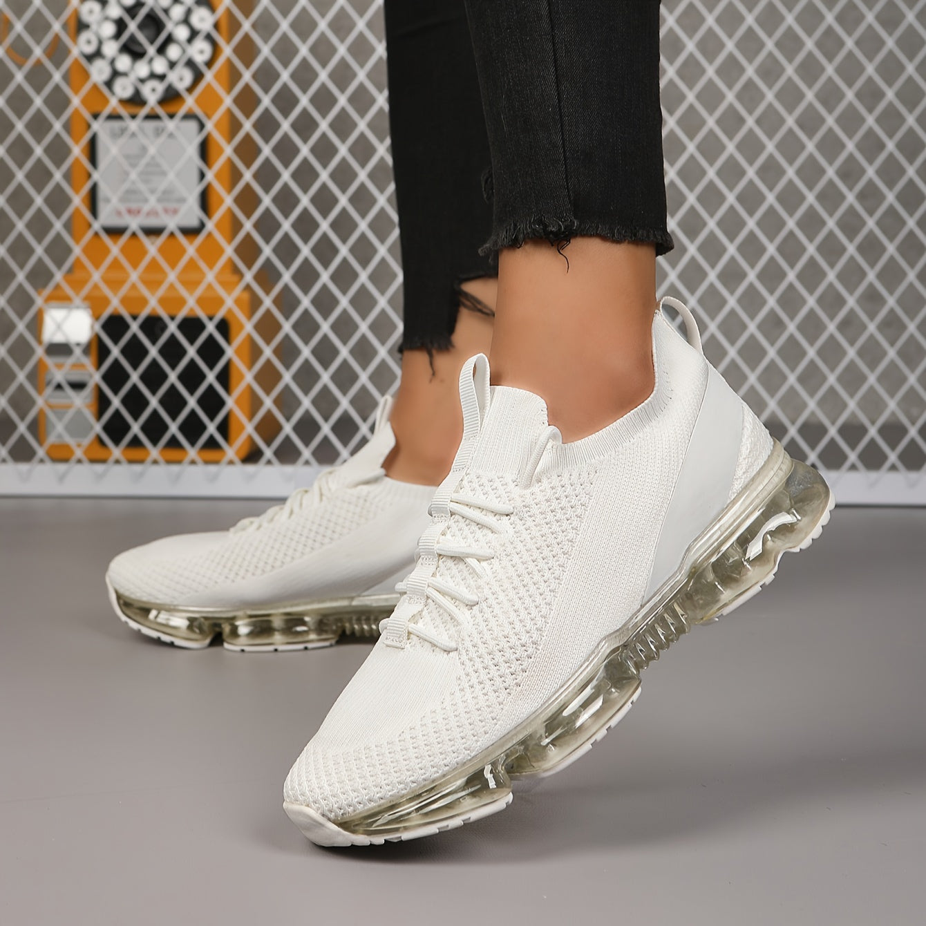 Ultra Lightweight Breathable Mesh Running Shoes - Stabilizing Support, Non Slip Sole, Wear Resistant Fabric Upper - Perfect for Summer, Stability and Casual Versatile Sports