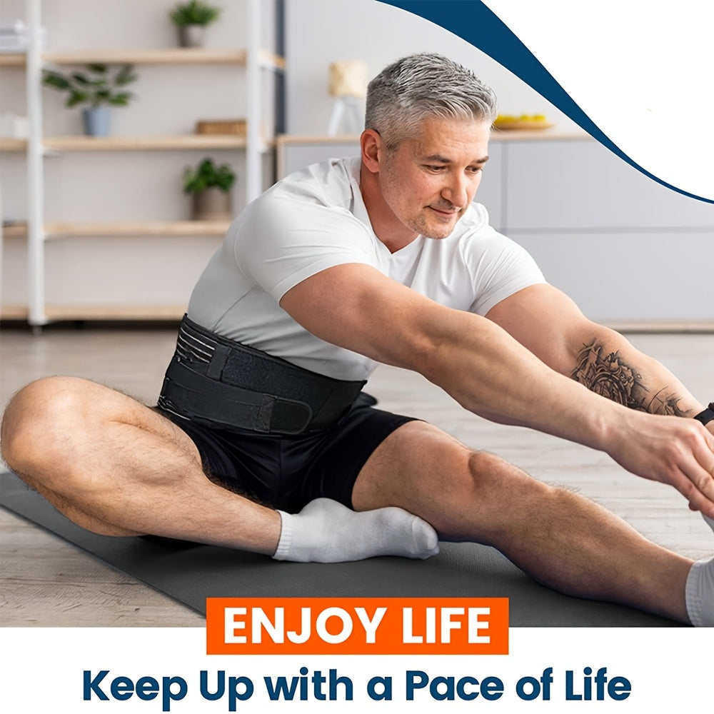 Anti-Skid Design Back Brace, Back Support Belt For Women & Men, Breathable Lower Back Brace With Lumbar Pad