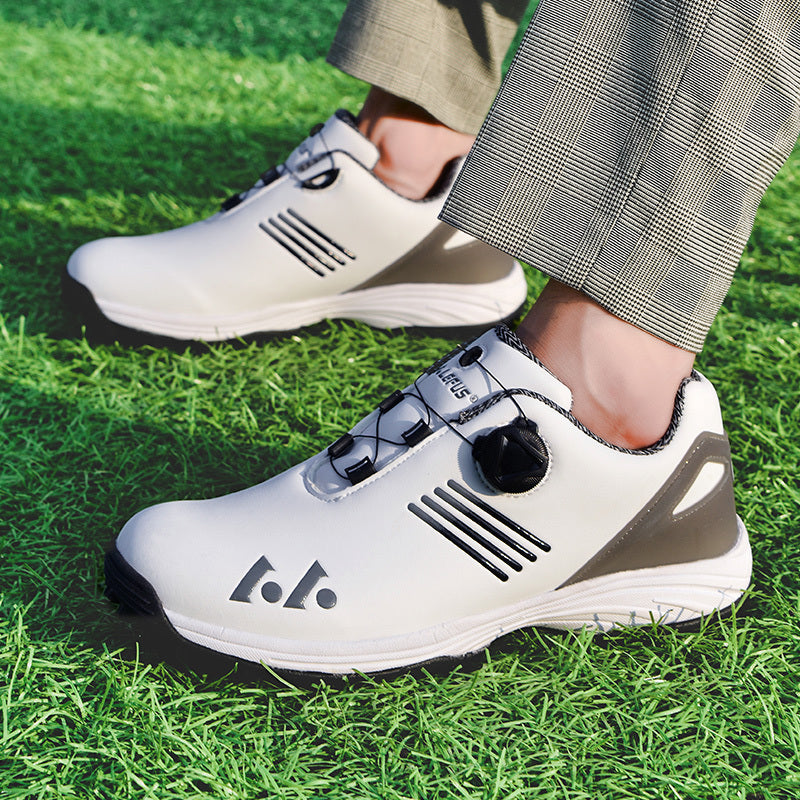 [LEFUS Golf Shoes] LEFUS Non-Slip Men's Golf Shoes - Breathable, Comfortable, Rotating Buckle Closure for All Seasons