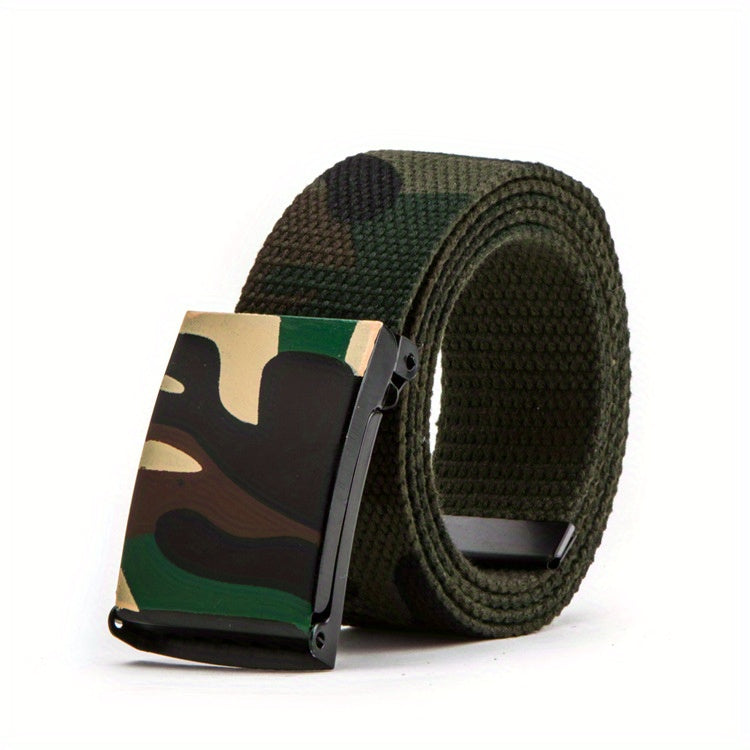 Fashion Camouflage Belt Street Dance Belt Casual Trousers Belt Canvas Belt For Men