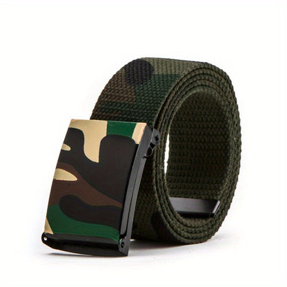 Fashion Camouflage Belt Street Dance Belt Casual Trousers Belt Canvas Belt For Men