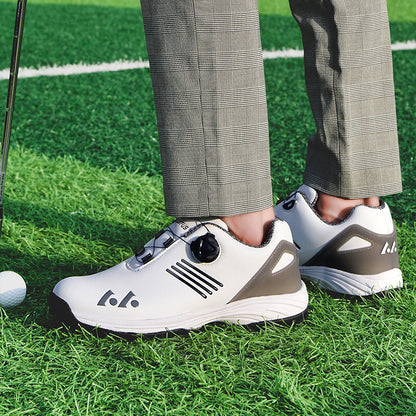 [LEFUS Golf Shoes] LEFUS Non-Slip Men's Golf Shoes - Breathable, Comfortable, Rotating Buckle Closure for All Seasons