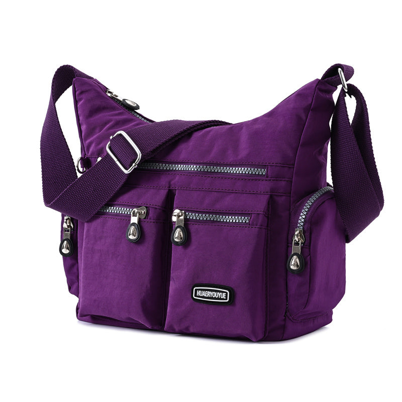 [Lightweight Square Bag] Lightweight Multi-Pocket Square Bag | Unisex Messenger Bag for Men and Women, Travel Shoulder Crossbody Bag