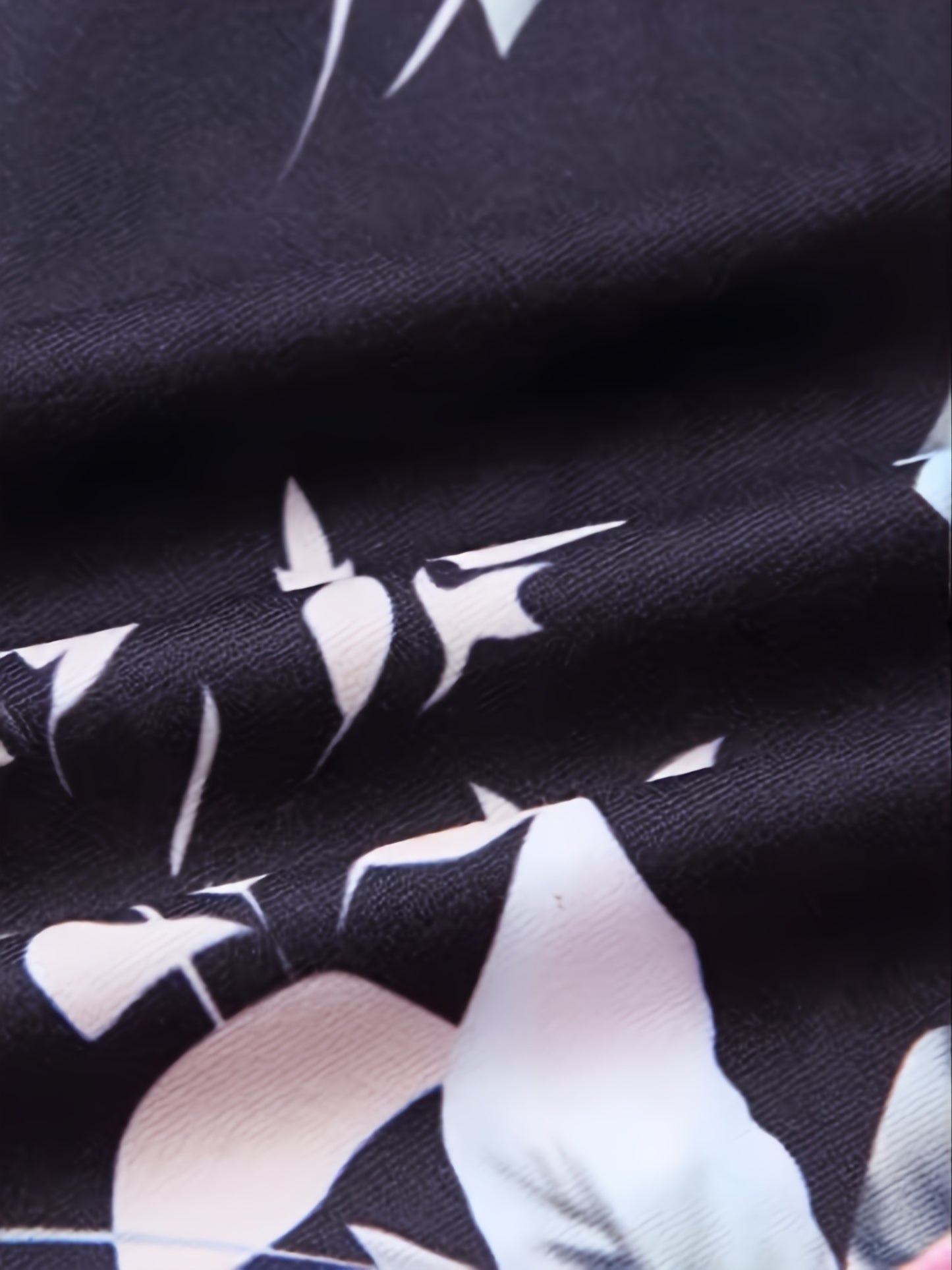 Plus Size Floral Print High Rise Drawstring Long Pants, Women's Plus Slight Stretch Loose Casual Pants