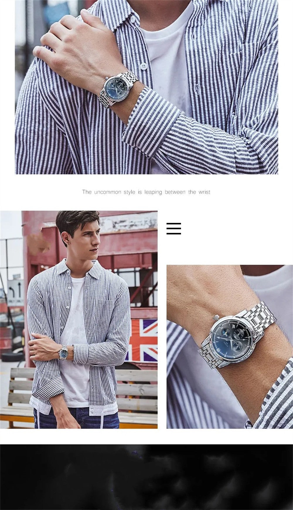 [Low-priced Products, Relax Appearance Requirements Appropriately] Personalized Men's Watches High-end Fashion Versatile Waterproof Luminous Low-priced Clearance Student Men's Watches