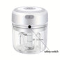 3.38/8.45oz Electric Mini Garlic Chopper USB Meat Grinder Garlic Masher Machine Sturdy Durable Crushed Ginger Vegetable Crusher Kitchenware