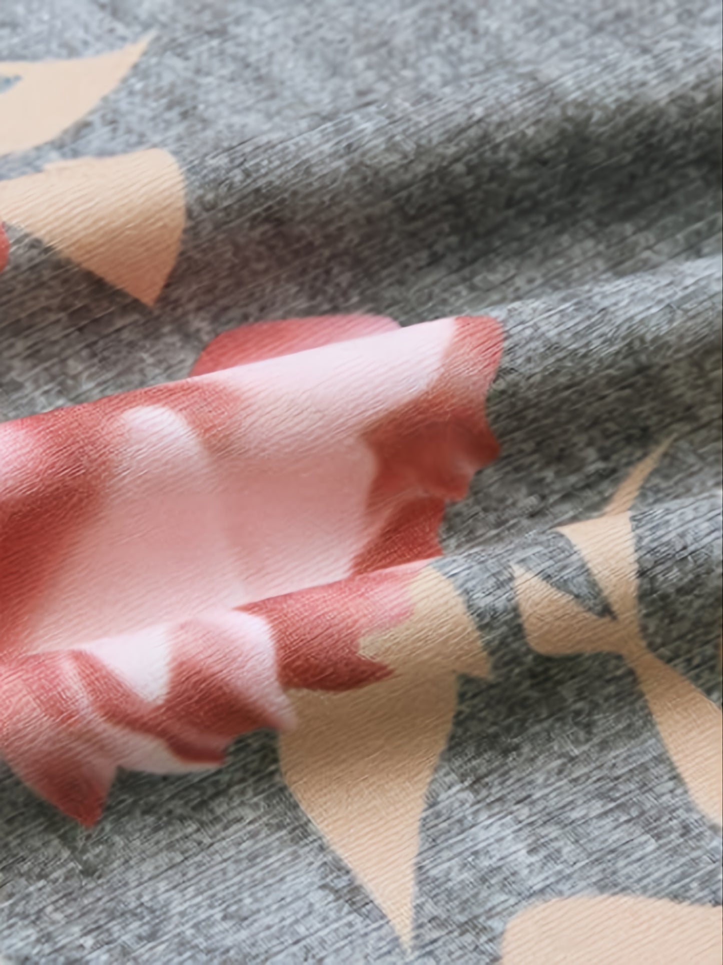 Plus Size Floral Print High Rise Drawstring Long Pants, Women's Plus Slight Stretch Loose Casual Pants