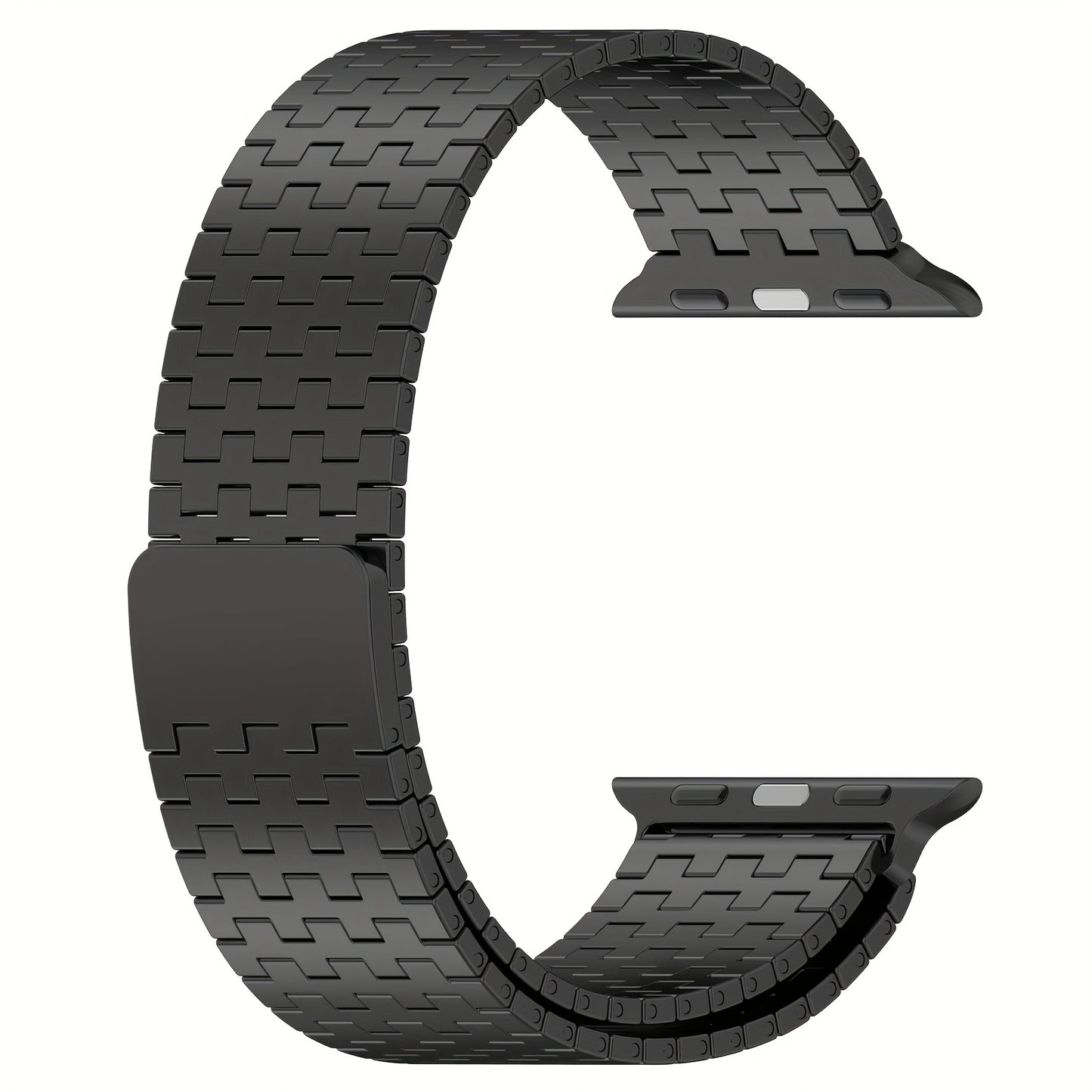 38mm-49mm Adjustable Stainless Steel Magnetic Band - Water-Resistant, Comfortable, Sports-Themed Metal Strap for iWatch Series 1/2/3/4/5/6/7/8 - Compatible with Multiple Models, Durable, and Stylish