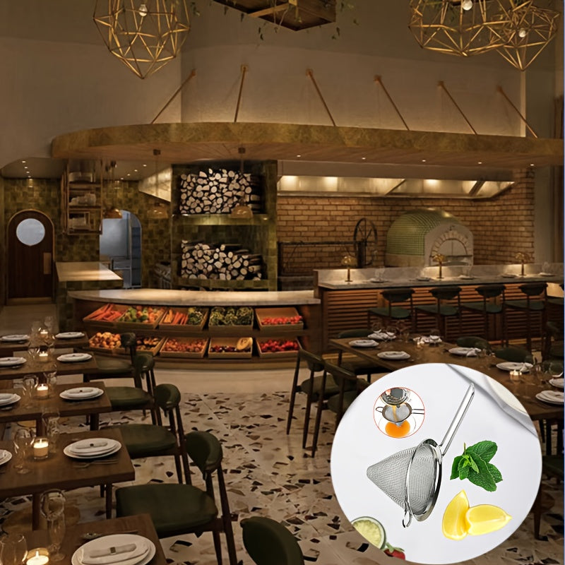 1pc 304 Stainless Steel Conical Cocktail Sieve Great For Removing Bits From Juice Julep Strainer Cocktail Strainer Bar Strainer