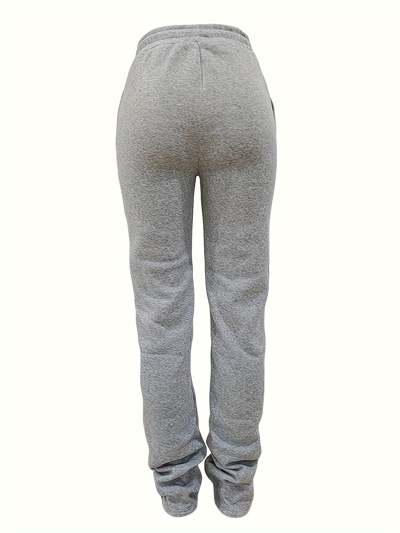 Slant Pockets Drawstring Pants, Casual Loose Pants For Fall & Winter, Women's Clothing